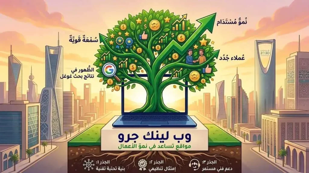 ويب لينك جرو تصمم لك موقع الكتروني مميز يحقق لك نمو حقيقي ومردود سريع
