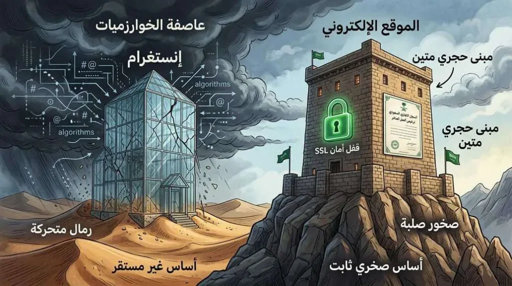 الفرق الكبير من الموقع الإلكتروني والظهور الرقمي عبر منصات التواصل الاجتماعي