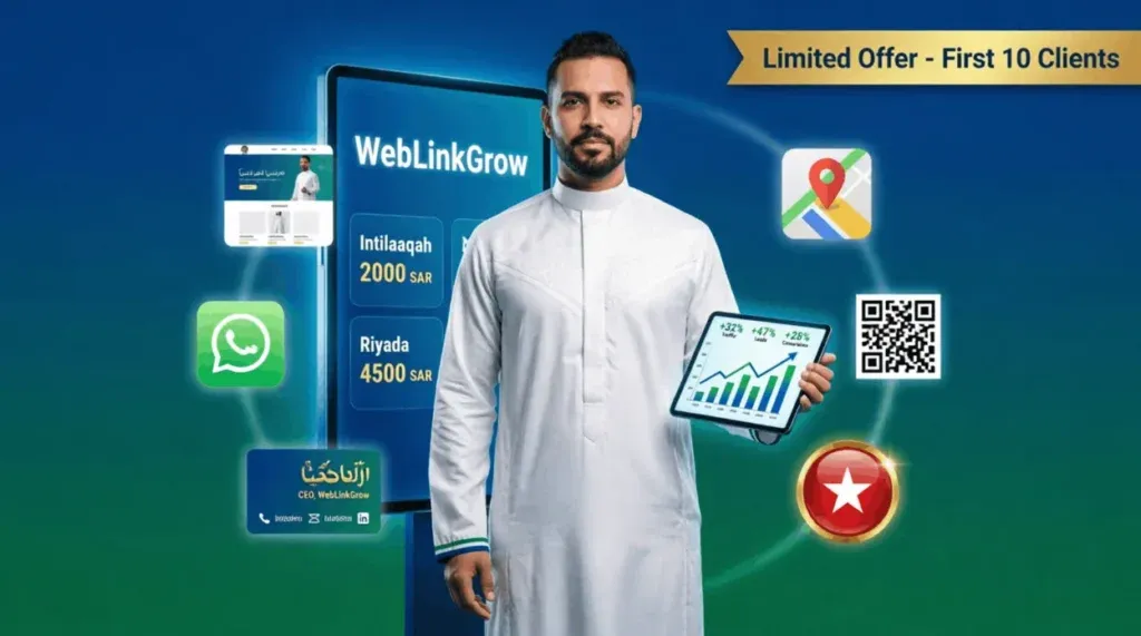 عروض ويب لينك جرو لأول 10 عملاء